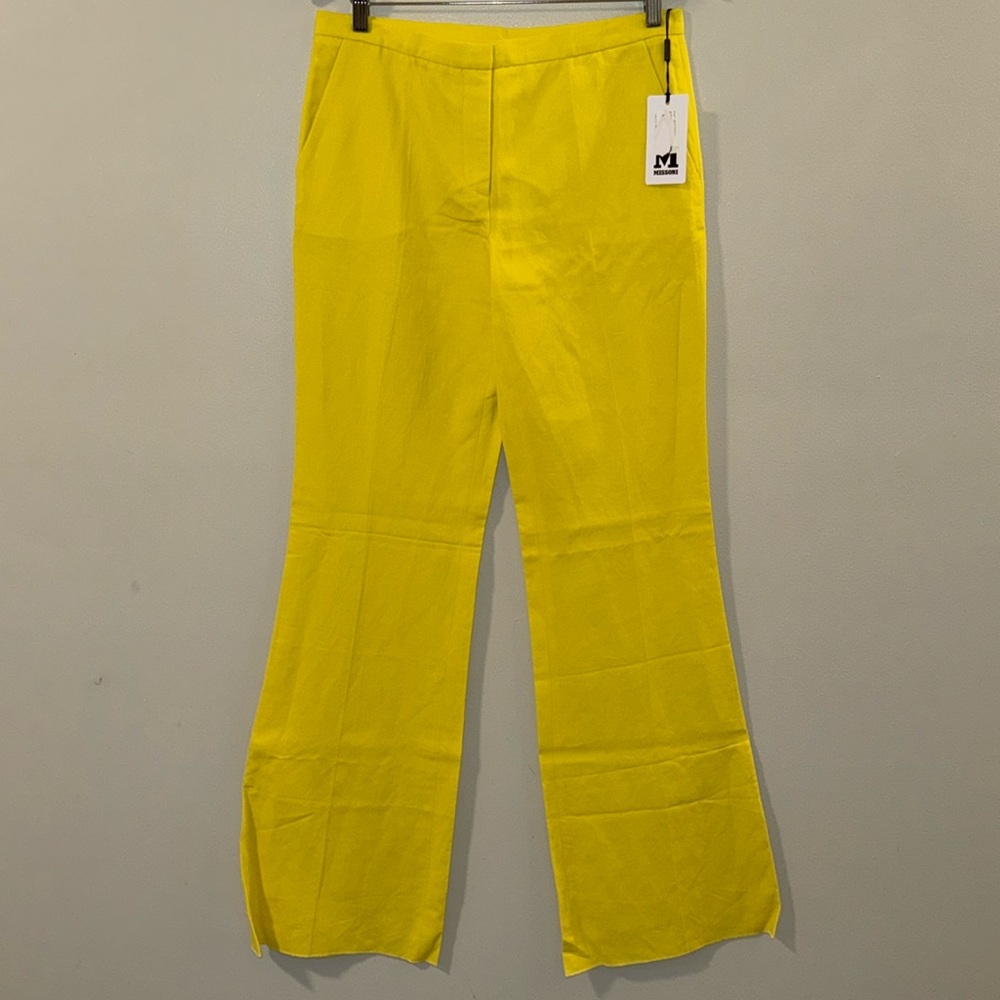 Missoni Yellow High Rise Bootcut Pants